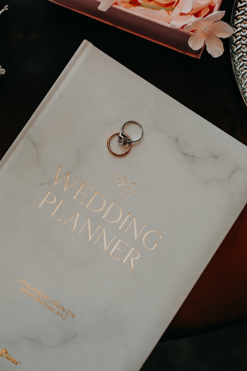 rings on wedding planner
